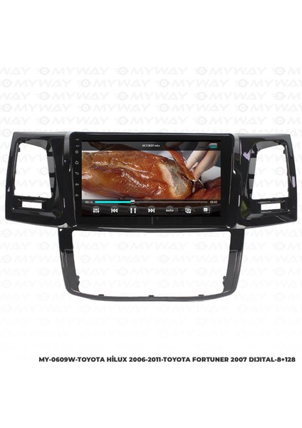 Toyota Hilux Android 12 Multimedya Carplay 4gb RAM+64GB HDD 2006-2011 Navigasyon Ekran
