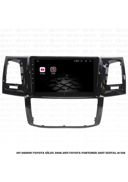 Toyota Hilux Android 12 Multimedya Carplay 4gb RAM+64GB HDD 2006-2011 Navigasyon Ekran indirimleri