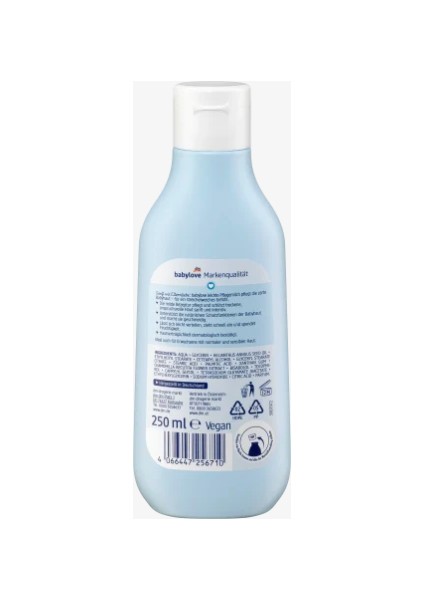 Babylove Ultra Hassas Bebek Bakım Sütü 250 ml