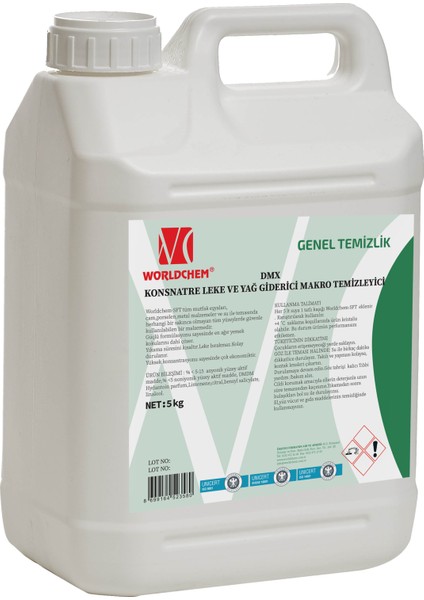 Dmx Konsantre Leke ve Yağ Giderici Makro Temizleyici 5KG