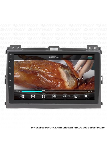 Toyota Land Crusier Prado Android 12 Multimedya Carplay 4gb RAM+64GB HDD Navigasyon Ekran