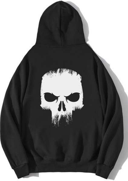 Oversize Angry Skull Hoodie