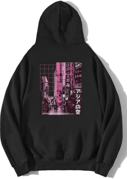 Oversize Asian Street Sweatshirt Hoodie