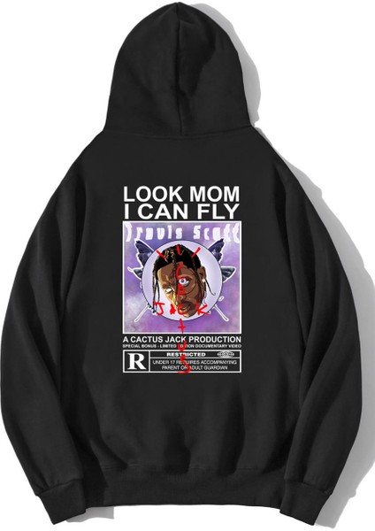 Oversize Look Mom I Can Fly Cactus Jack Hoodie