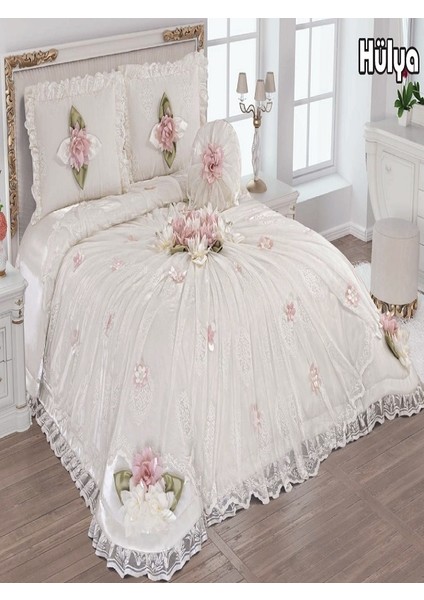 Yatak Örtüsü Takımı Çeyizlik 4 Parça Hülya