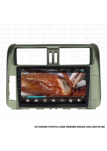 Toyota Land Cruiser Prado Android 12 Multimedya Carplay 4gb RAM+64GB HDD 2014-2017 Navigasyon Ekran