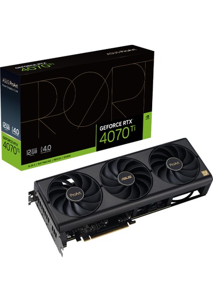 GEFORCE PROART RTX 4070 TI 12GB 192bit GDDR6X 2760MHz OC 2xHDMI 3xDP (PROART-RTX4070TI-12G) DLSS3 EKRAN KARTI