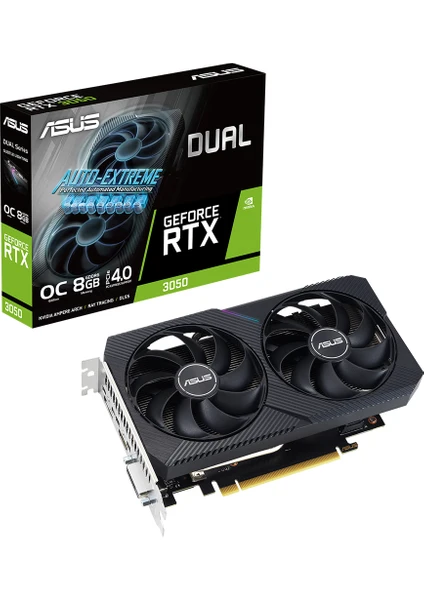 ASUS GEFORCE DUAL RTX 3050 8GB 128bit GDDR6 1852MHz OC DVI HDMI DP (DUAL-RTX3050-O8G-V2) EKRAN KARTI