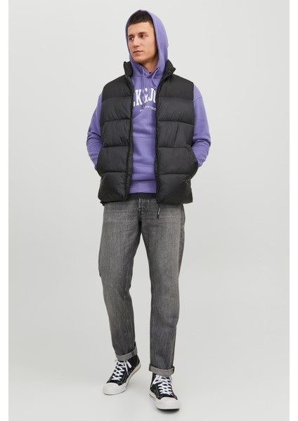 Essentials Jjetoby Dik Yakalı Fermuarlı Regular Fit Şişme Yelek Erkek Yelek 12235861 modelleri