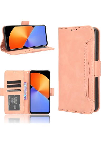 Telefon Kılıfı Infinix Note 30I 4g Kart Yuvalı Deri Telefon Kılıfı (Yurt Dışından)