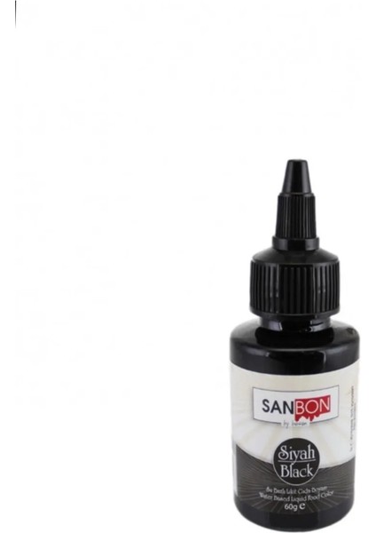 Gıda Boyası Su Bazlı Likit Sıvı Gıda Boyası 60 gr Siyah Renk