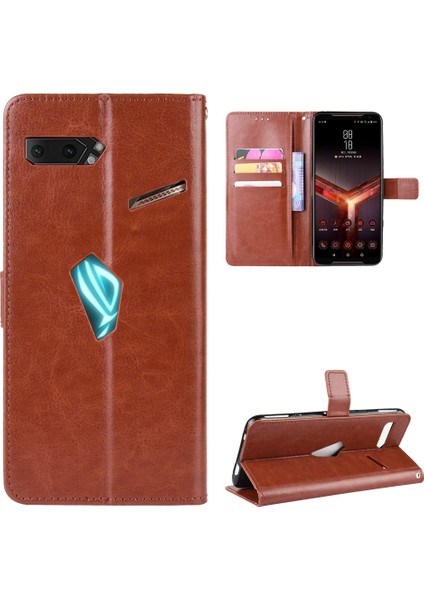 Asus Rog Phone Iı ZS660KL Cüzdan Deri Telefon Kılıfı (Yurt Dışından) fiyatları