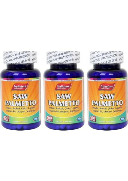 Saw Palmetto Complex 3X100 Kapsül Cüce Palmiye Kompleks