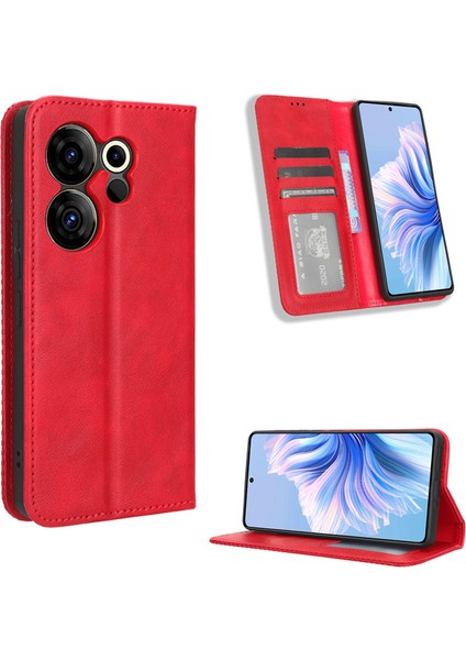 Telefon Kılıfı Tecno Camon 20 Premier 5g Deri Telefon Kılıfı (Yurt Dışından)