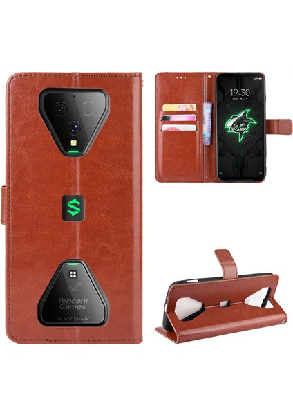 Xiaomi Black Shark 3 Pro Cüzdan Deri Telefon Kılıfı (Yurt Dışından)
