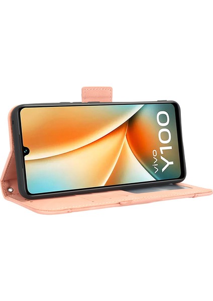 Telefon Kılıfı Vivo Y100 5g/t2 5g Kart Yuvalı Deri Telefon Kılıfı (Yurt Dışından) indirimleri