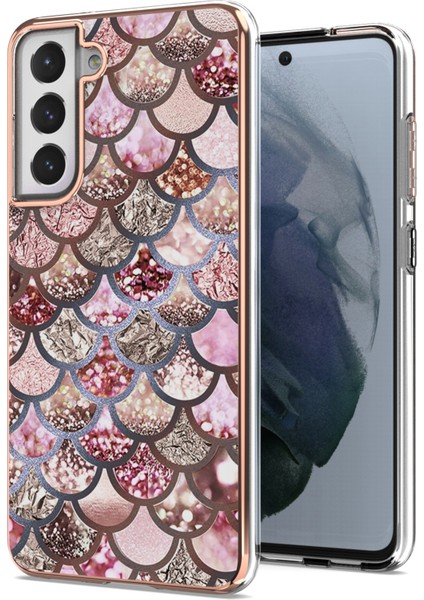 Samsung Galaxy S23 Mermer Elektroliz Telefon Kılıfı (Yurt Dışından)