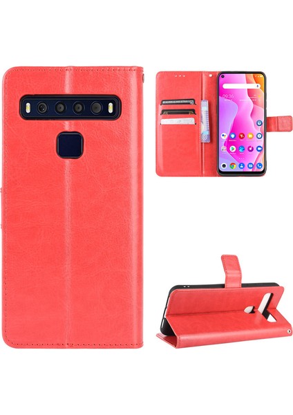 Tcl 10 Lite / Tcl 10L Cüzdan Deri Telefon Kılıfı (Yurt Dışından)