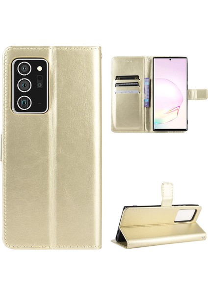 Samsung Galaxy Note 20 Ultra Cüzdan Deri Telefon Kılıfı (Yurt Dışından)