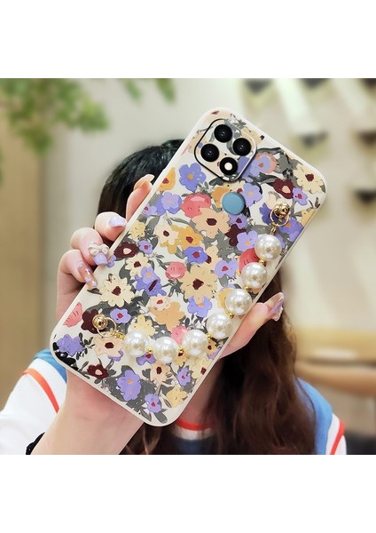 Oppo A15 4G/A15S/A35 2021 Çiçek Telefon Kılıfı (Yurt Dışından)