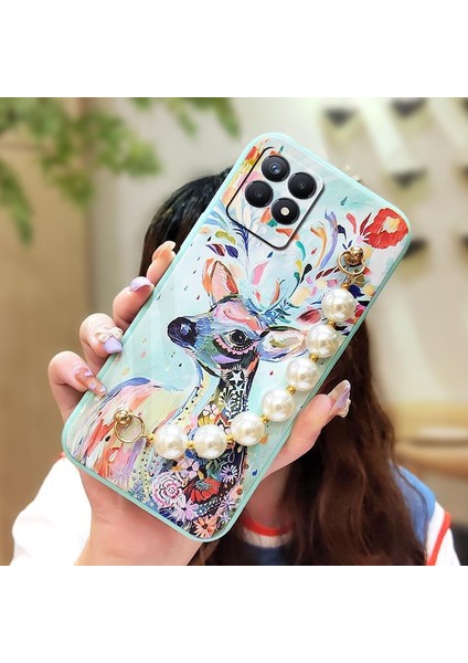 Oppo Realme 8i Çiçek Telefon Kılıfı (Yurt Dışından)