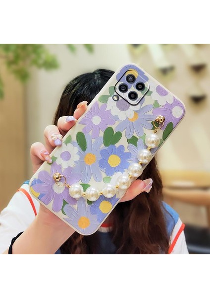 Samsung Galaxy M32 Çiçek Telefon Kılıfı (Yurt Dışından)