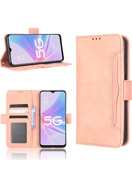 Oppo A58 5g Kart Yuvalı Deri Telefon Kılıfı (Yurt Dışından)