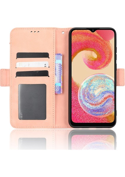 Samsung Galaxy A04E Kart Yuvalı Deri Telefon Kılıfı (Yurt Dışından)