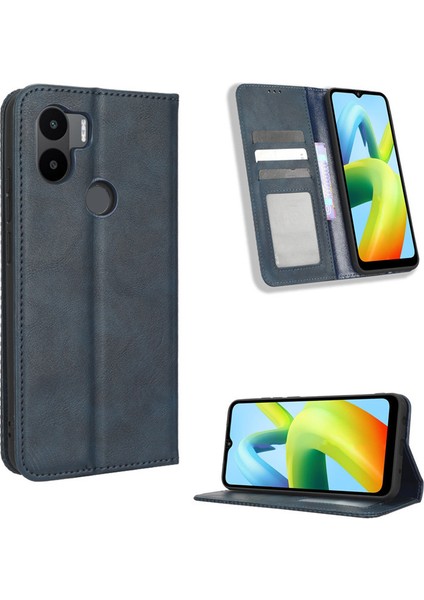 Xiaomi Redmi A1 Plus Deri Manyetik Telefon Kılıfı (Yurt Dışından)