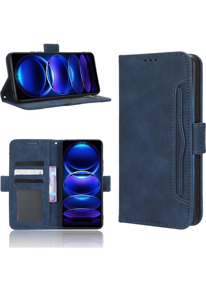 Xiaomi Redmi Note 12 Pro Plus Kart Yuvalı Deri Telefon Kılıfı (Yurt Dışından)