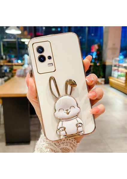 Vivo Iqoo Z6 Elektroliz Tavşan Telefon Kılıfı (Yurt Dışından)