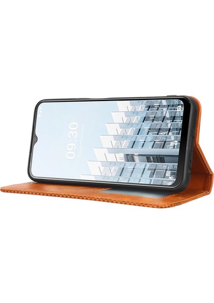 Tecno Pop 6 Pro Deri Manyetik Telefon Kılıfı (Yurt Dışından)