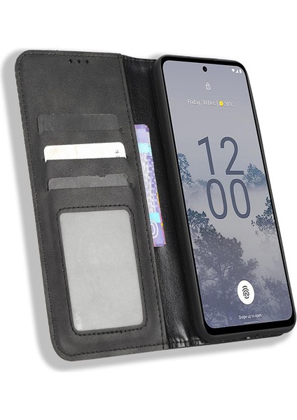 Nokia X30 Deri Manyetik Telefon Kılıfı (Yurt Dışından) modelleri