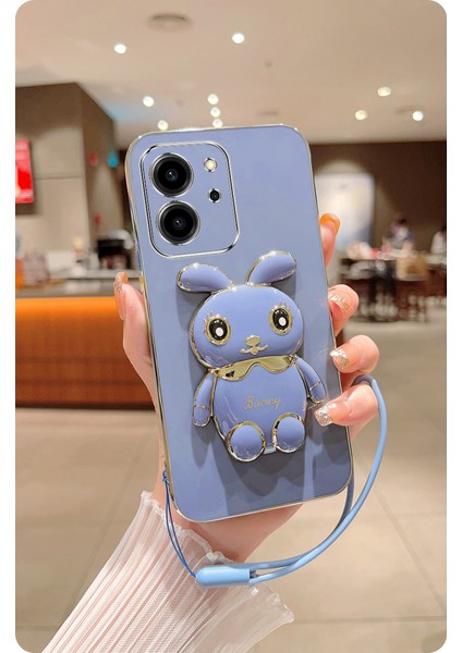 Huawei Honor 80 Se Elektroliz Tavşan Telefon Kılıfı (Yurt Dışından)