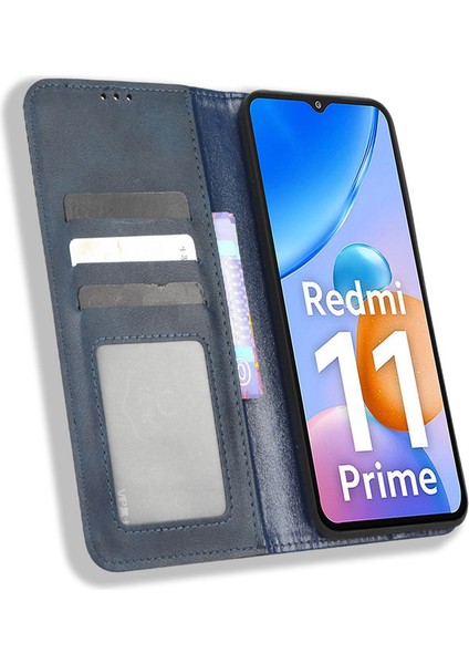 Xiaomi Redmi 11 Prime 5g Deri Manyetik Telefon Kılıfı (Yurt Dışından)