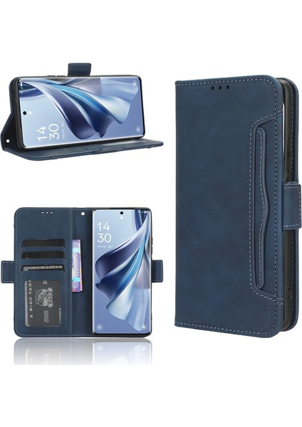 Telefon Kılıfı Oppo Reno 10 Pro 5g Kart Yuvalı Deri Telefon Kılıfı (Yurt Dışından)