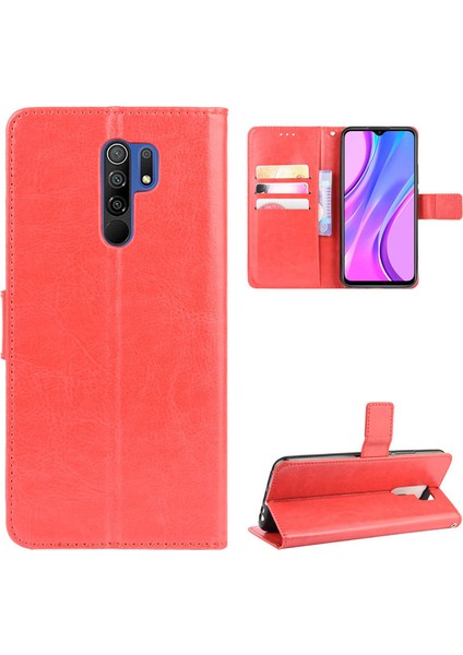 Xiaomi Redmi 9 Cüzdan Deri Telefon Kılıfı (Yurt Dışından)