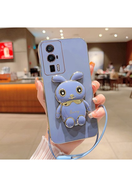 Xiaomi Redmi K60 Elektroliz Tavşan Telefon Kılıfı (Yurt Dışından)