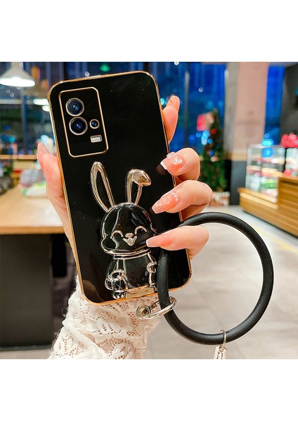 Vivo Iqoo Z6 Elektroliz Tavşan Telefon Kılıfı (Yurt Dışından)