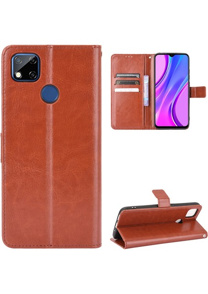 Xiaomi Redmi 9c Cüzdan Deri Telefon Kılıfı (Yurt Dışından)