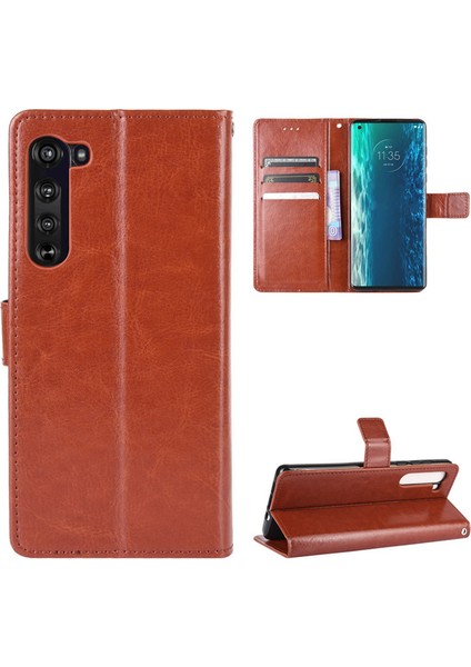 Motorola Moto Edge Cüzdan Deri Telefon Kılıfı (Yurt Dışından) fiyatları