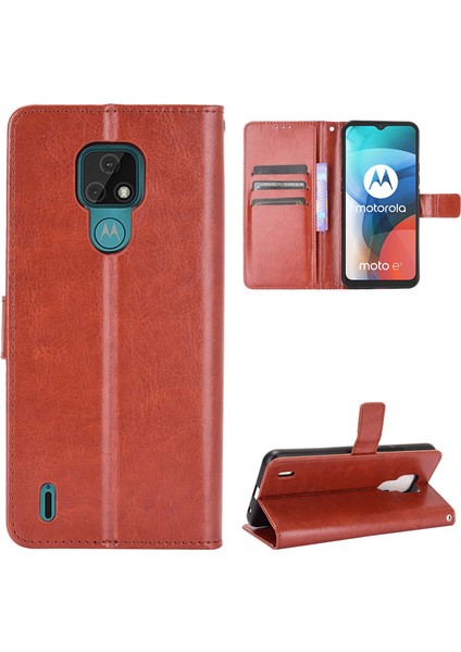Motorola Moto E7 Cüzdan Deri Telefon Kılıfı (Yurt Dışından) fiyatları