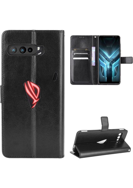 Asus Rog Phone 3 ZS661KS Cüzdan Deri Telefon Kılıfı (Yurt Dışından)