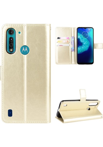 Motorola Moto G8 Power Lite Cüzdan Deri Telefon Kılıfı (Yurt Dışından)