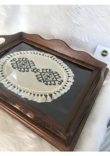 Kastamonu Işi Taş Baskı Ahşap Tepsi