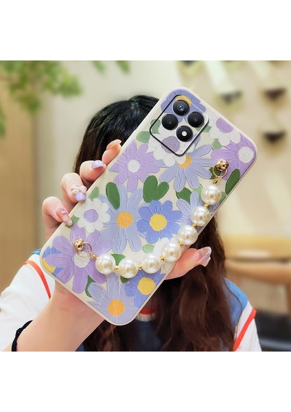 Oppo Realme 8i Çiçek Telefon Kılıfı (Yurt Dışından)