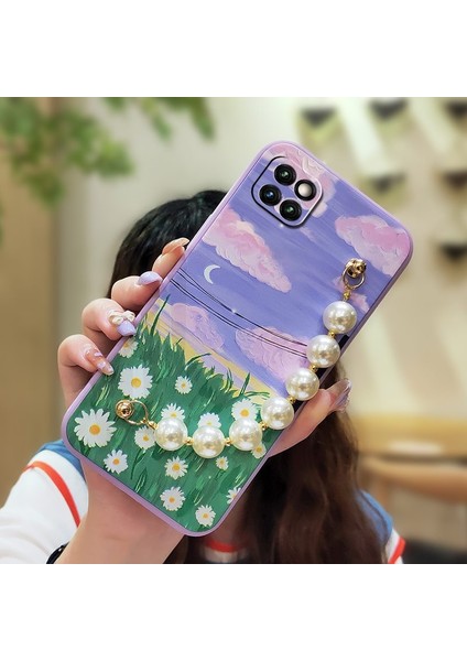Samsung Galaxy A22 5g Çiçek Telefon Kılıfı (Yurt Dışından)