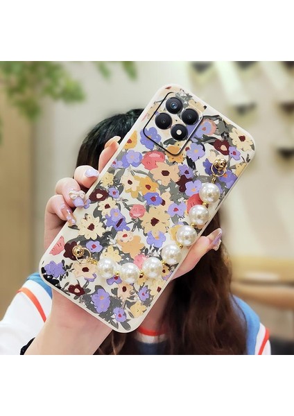 Oppo Realme 8i Çiçek Telefon Kılıfı (Yurt Dışından)