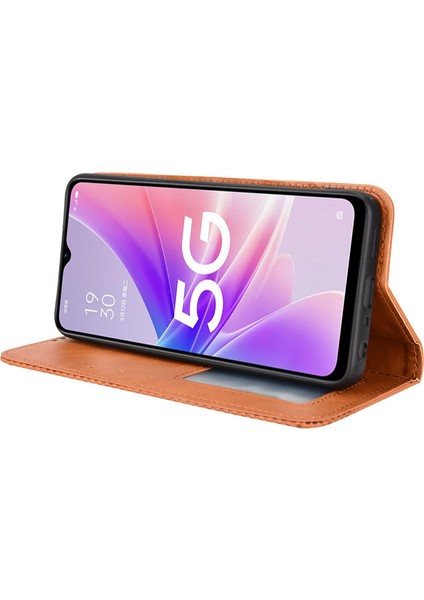 Oneplus Nord N300 Deri Manyetik Telefon Kılıfı (Yurt Dışından)