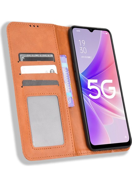 Oneplus Nord N300 Deri Manyetik Telefon Kılıfı (Yurt Dışından)